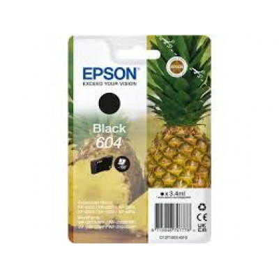 Epson 604 Singlepack - 3.4 ml - black - original - blister - ink cartridge - for Expression Home XP-2200, 2205, 3200, 3205, 4200, 4205